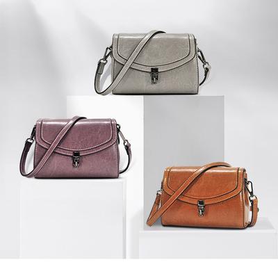 Ölwachs Leder Damen Tasche Frühling und Sommer Kleine Umhängetasche Mini Umhängetasche Leder