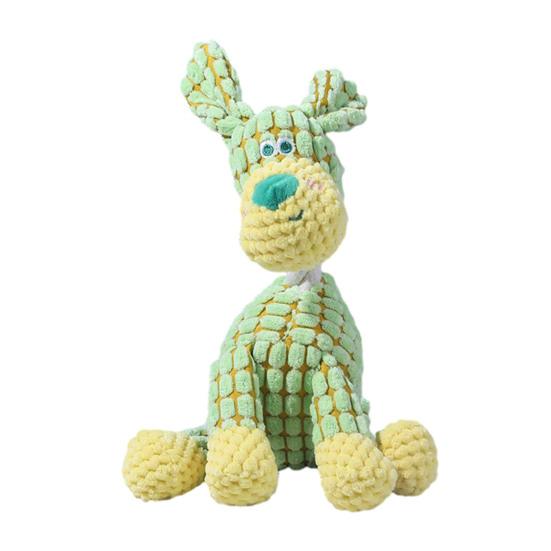 Dogs Indestructible Plush Toy Stuffed Animal Squeaky Chew Toy Puppy Teething Toy for Small Medium Large Dogs Aggressive Chewers