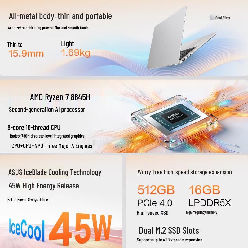 Asus Vivobook 16 Ryzen Edition Laptop (CN Version)