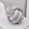 Soft Plush Knot Cushion Sofa Throw Pillow for Living Room Green Round Hand Woven Cushion Throw Pillow Round Knot Pillow