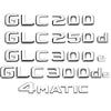 Lettere Emblema Badge Adesivo per Bagagliaio Posteriore Auto per Mercedes Benz Classe GLC X253 4MATIC GLC300de GLC300e GLC350e GLC250d GLC300
