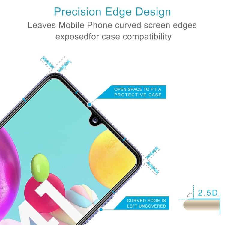 For Samsung Galaxy A41 0.26mm 9H 2.5D Tempered Glass Film