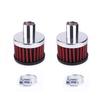 2pcs Car Cold Air Intake Filter Tool Kit Red Auto Interior Accessories Universal