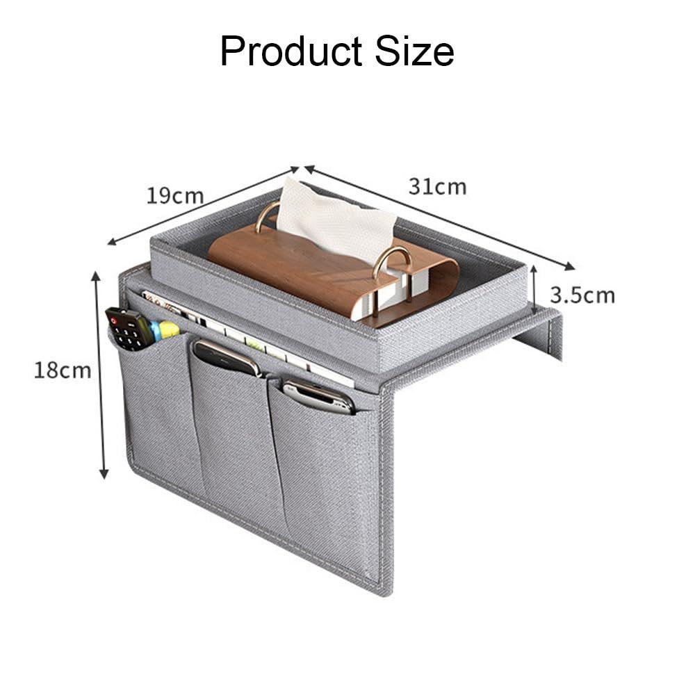 Multilayer Sofa Storage Organizer Fabric Couch Caddy Pockets for Remote Cellphone Tissue Home Living Room Tidying Box