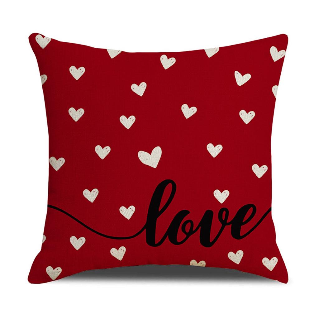 Valentines Day -ow Covers 18x18 Set Of 4 Love Heart Valentines Day Throw Pillows Decorative Cushion Cases Valentine Decorations