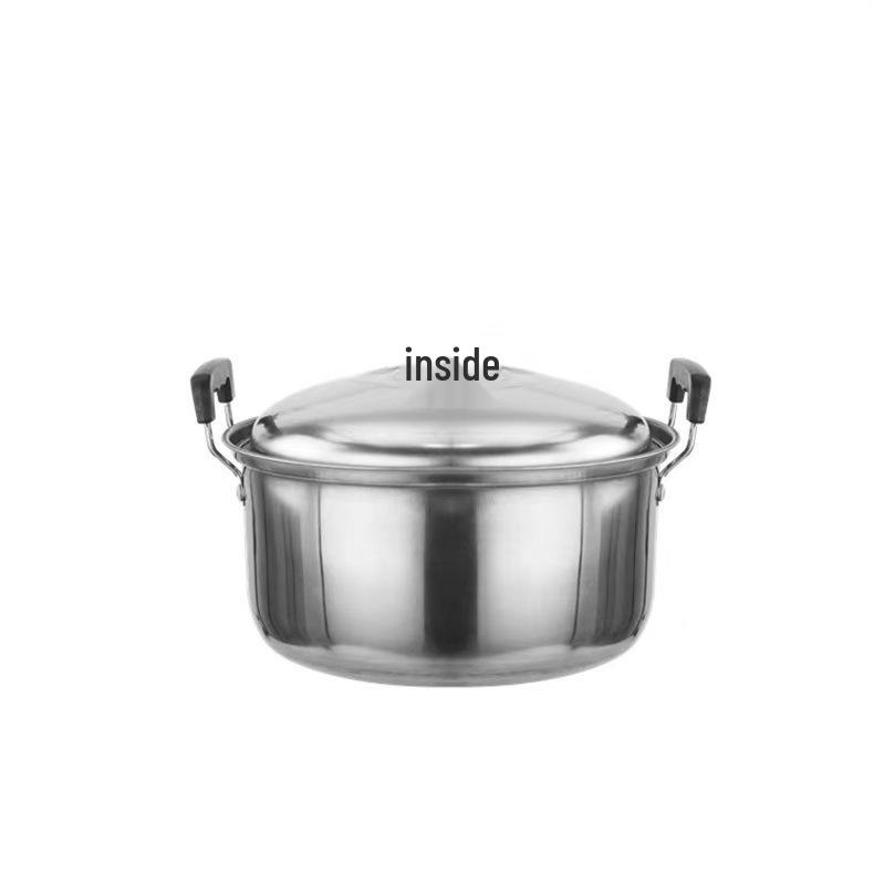 American Style Stainless Steel High Pot 5-Piece Set: Deepened, Thickened Soup & Cooking Pots for Home
