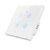 SLS Factory UE Comutator de Lumină Tactil de Perete WiFi cu 4 Grupuri Alb/Negru Control de la Distanță Alexa Google Home Yandex ABS PC 10A 250V