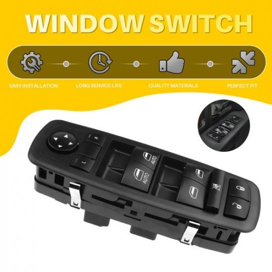 Front Left Black Window Switch Fit Jeep Cherokee 2014 2015 2016 2017 16 17 EXV