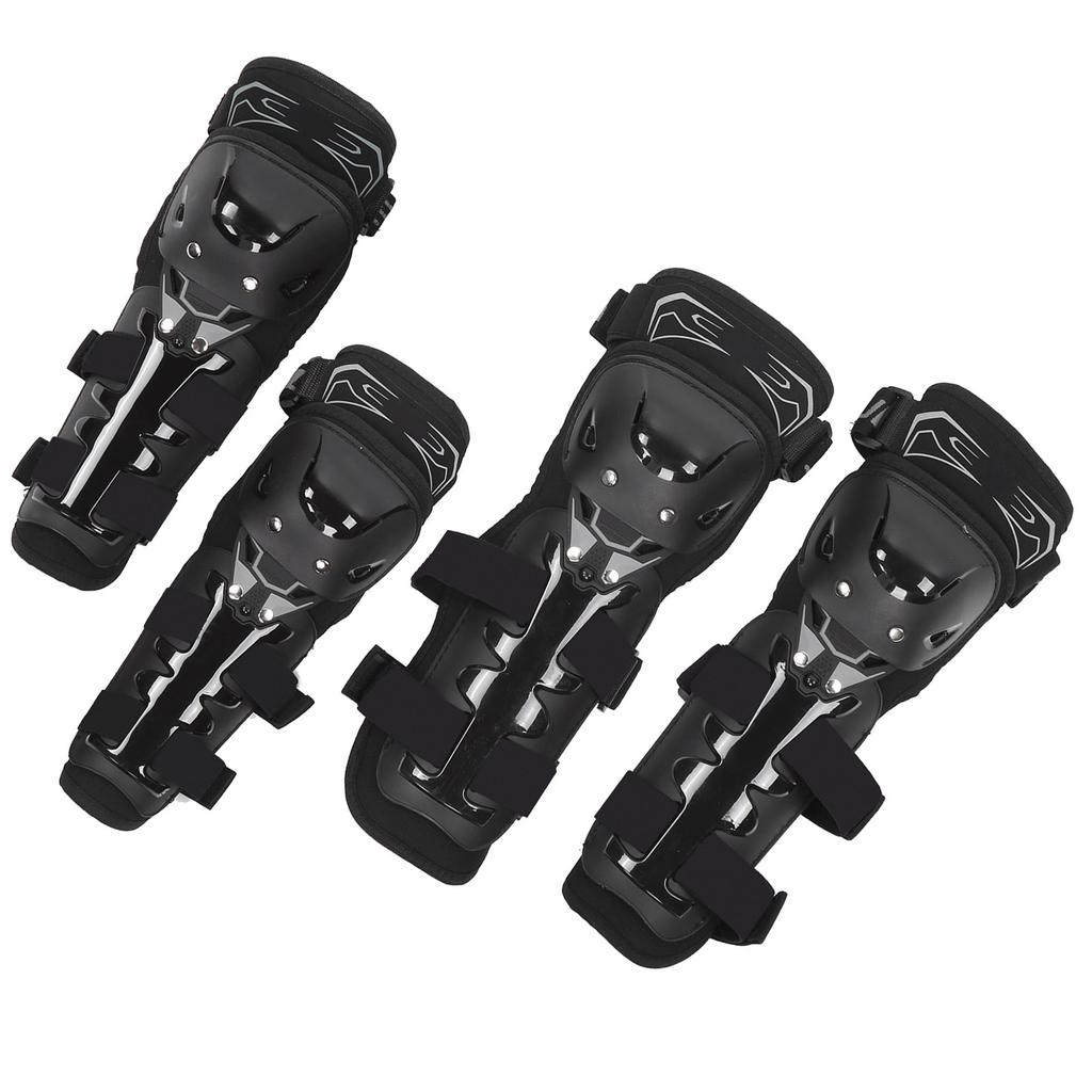 4Pcs Reflective Motorcycle Knee Elbow Guard Kit AntiFall Keep Warm Protective Pads