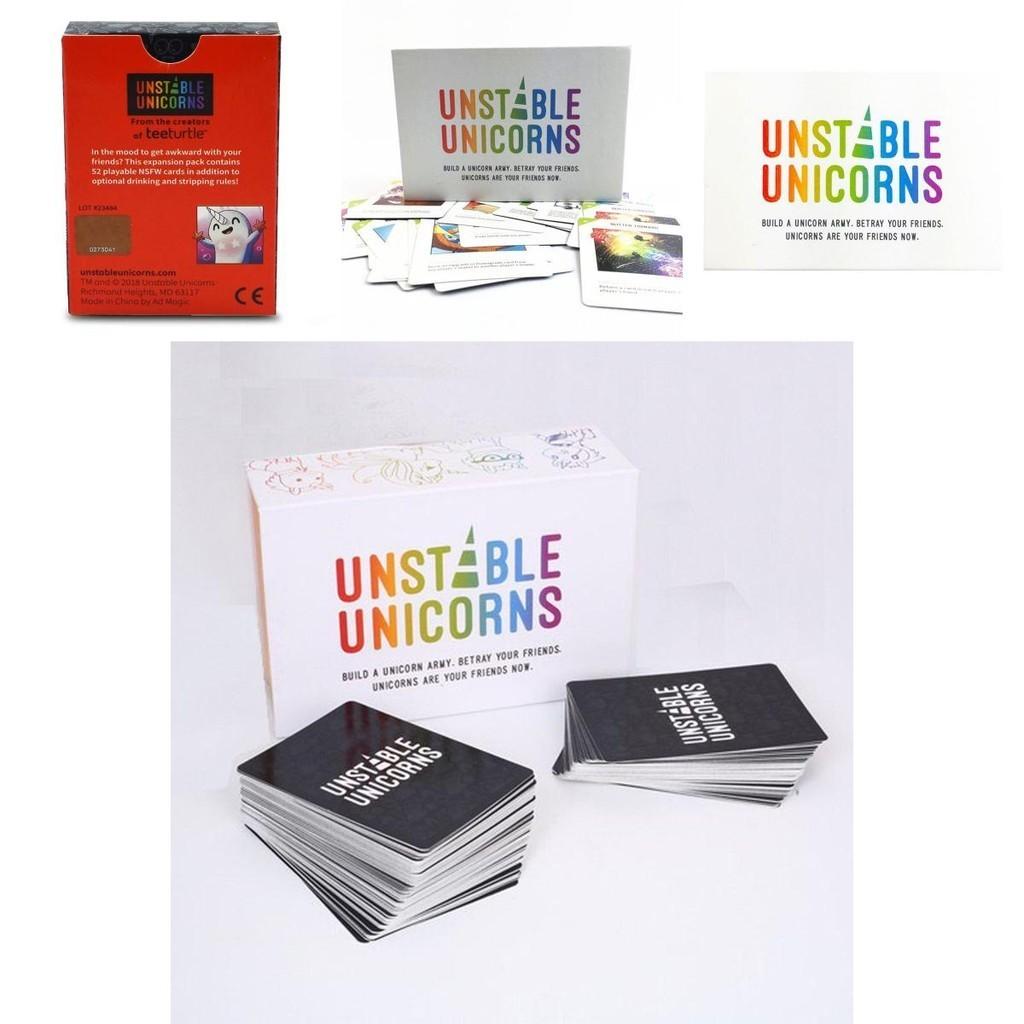 Unstable Unicorns Stolní hra Rozšíření Nsfw Rainbow Dragons Rodinný Party Balíček
