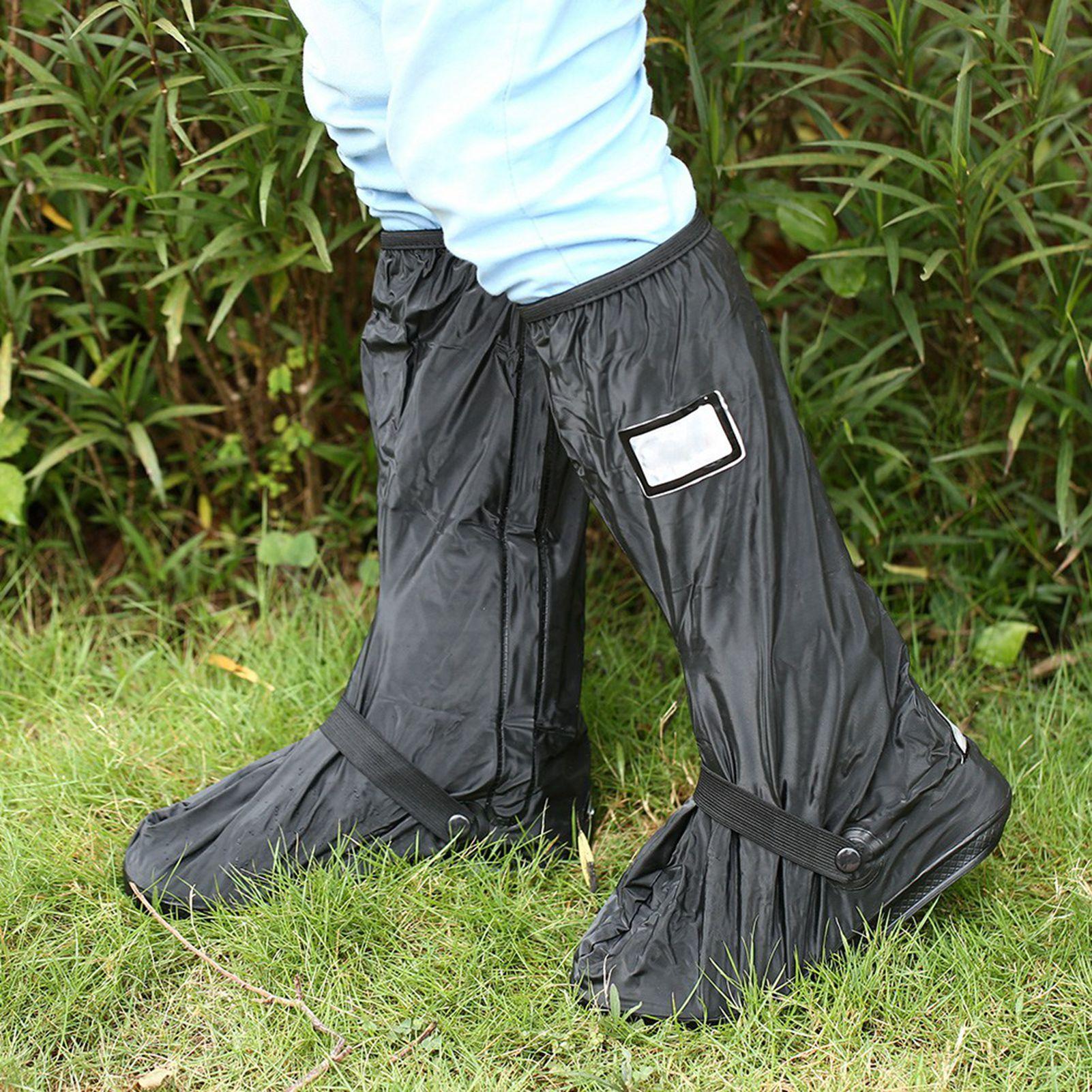 

Motorcycle Scooter Bike Cycling Waterproof NOn Slip Shoes Cover for Rainy Snowy Day Black L