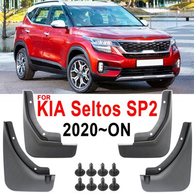 4x Paraspruzzi per auto modellati Paraspruzzi per Kia Seltos SP2 2019 2020 2021 2022 2023 Paraspruzzi Parafanghi per auto Pneumatici anteriori e posteriori
