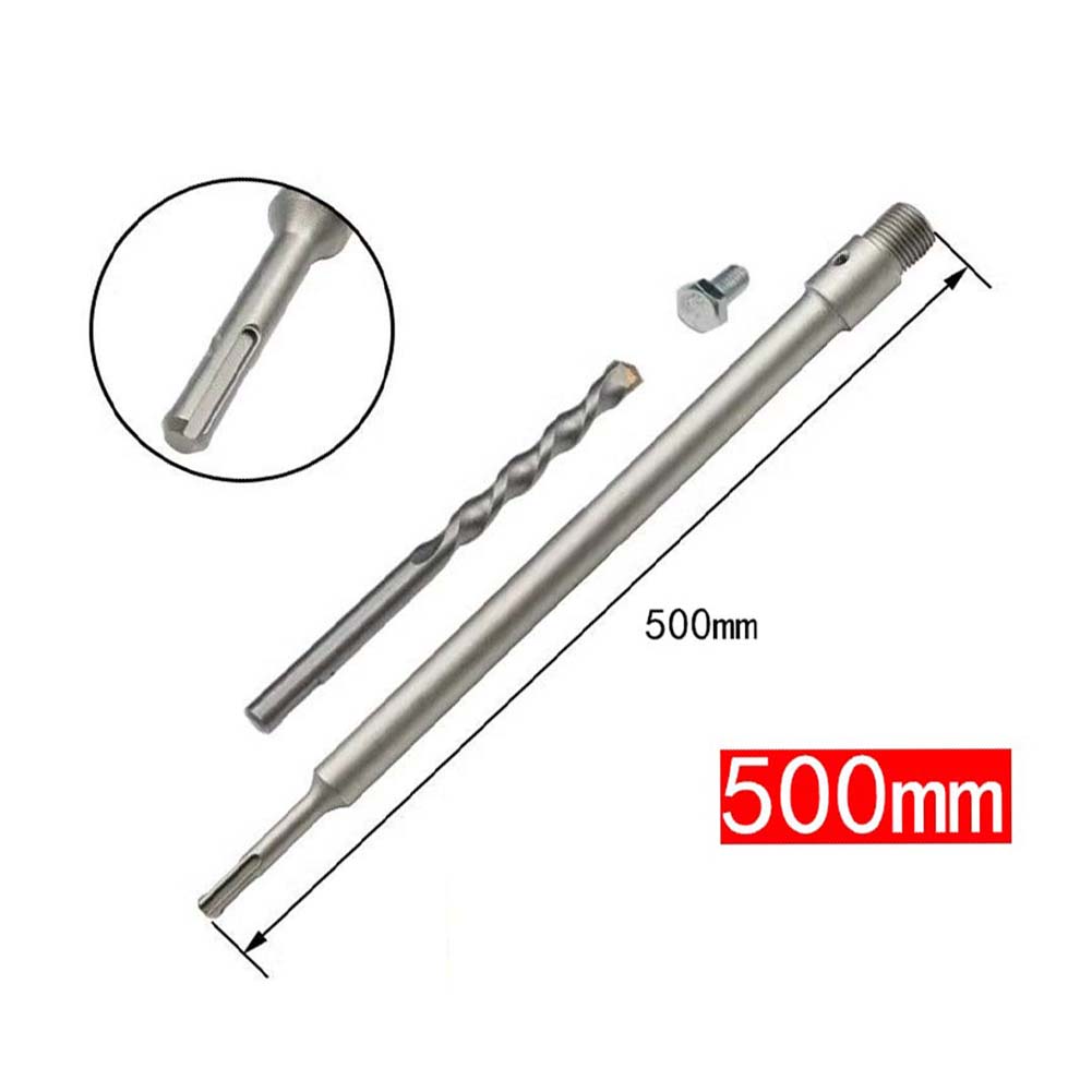 1 Pcs 110-500mm Concrete Hole Opener Electric Drill Bit Hollow Core Cement Round SDS Wall Drilling Tool Drill Bit Extension Rod