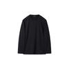CusTomellow Black TexTure Long Sleeve T shirT cwTas25211bkx