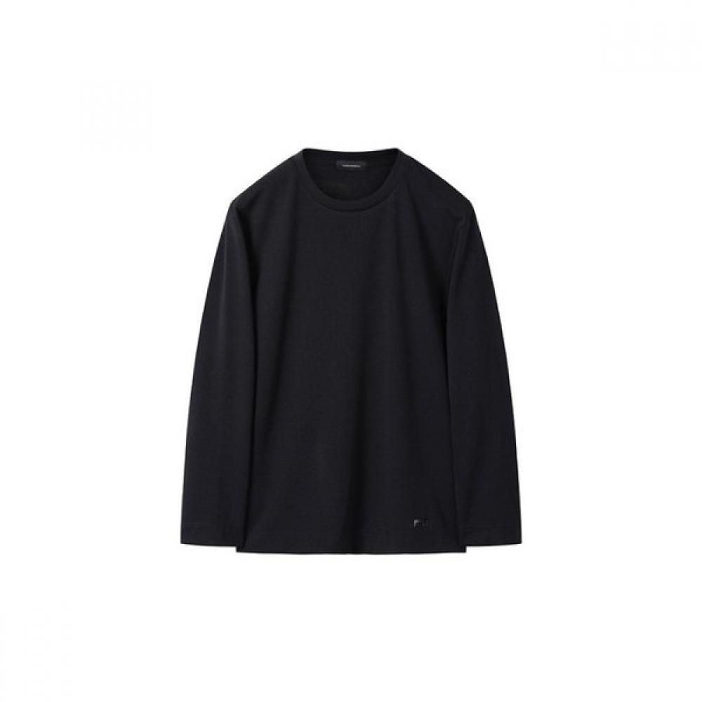CusTomellow Black TexTure Long Sleeve T shirT cwTas25211bkx