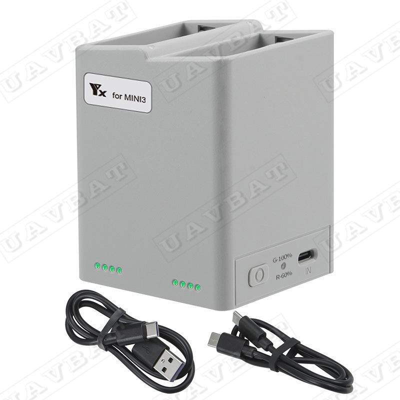 

Двоканальний зарядний хаб для Mini3/Mini4 Pro з підтримкою швидкої зарядки PD