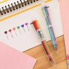 5Pcs Transparent Cartoon Ballpoint Pen Creative Cute Colorful Swivel Supplies School&Office Supplies