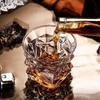 ZISIZ Handmade Crystal Whiskey Tumbler Glass Set