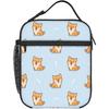 Lunch Box Cute Shiba Inu Dog Cartoon Reusable Lunch Bag with Shoulder Strap for Women Men Girls Boys Meal Tote Bag