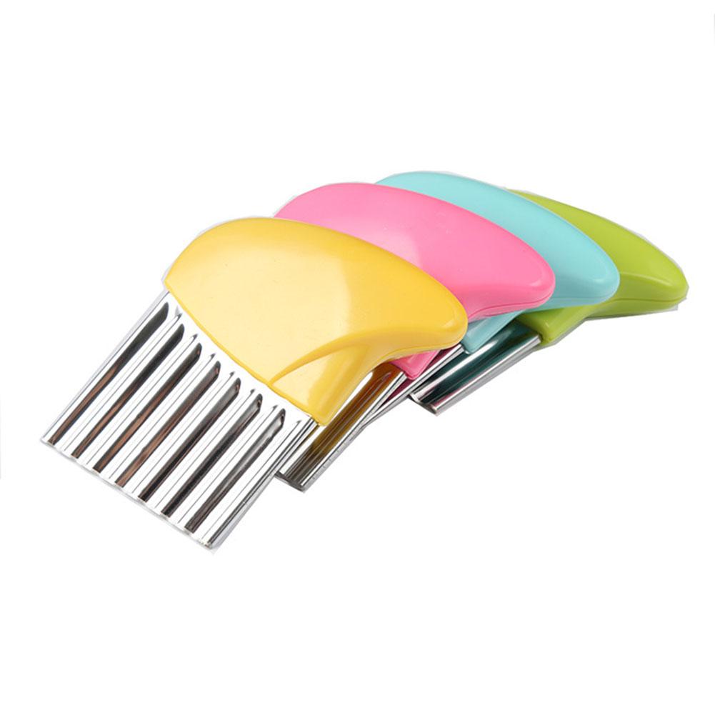 Stainless Steel Wave Shape Vegetable Potato Fruit Slicer Kitchen Tool
