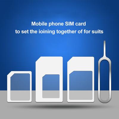 4 Pezzi Adattatore Convertitore Universale per Scheda SIM da Cellulare a Micro/Standard