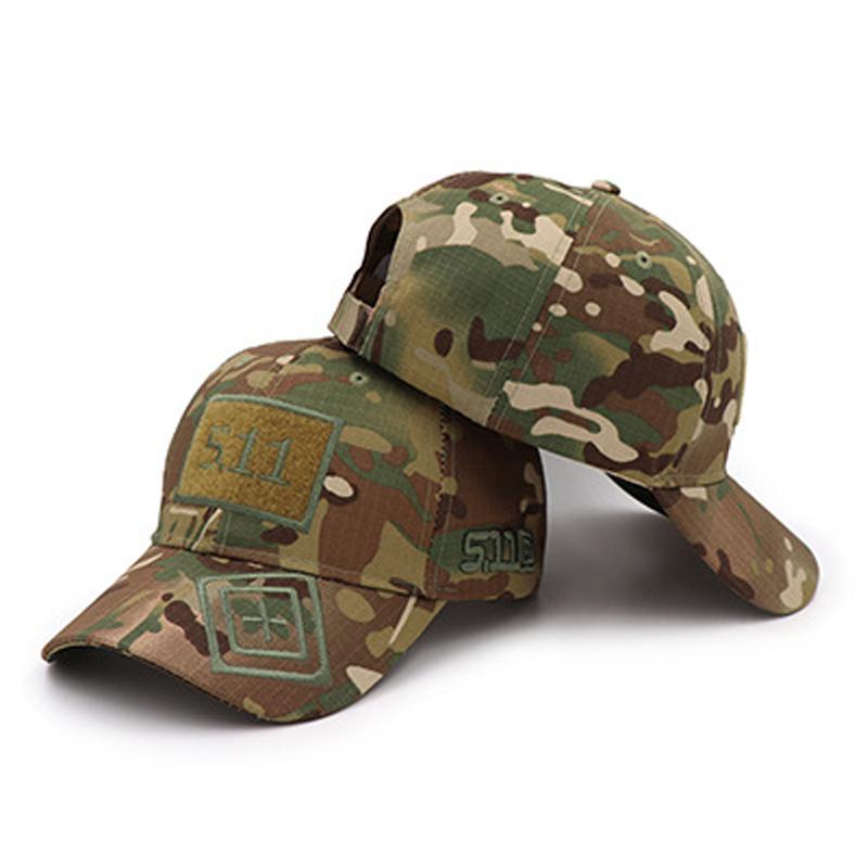 Men's Tactical Baseball Cap Outdoor Camouflage Cotton Hat Truck Driver Summer Sun Hat