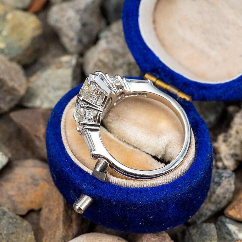 925 Sterling Silver Sparkling Horse Eye Geometric CZ Stackable Ring for Women Fine Jewelry Wedding PartyGood product