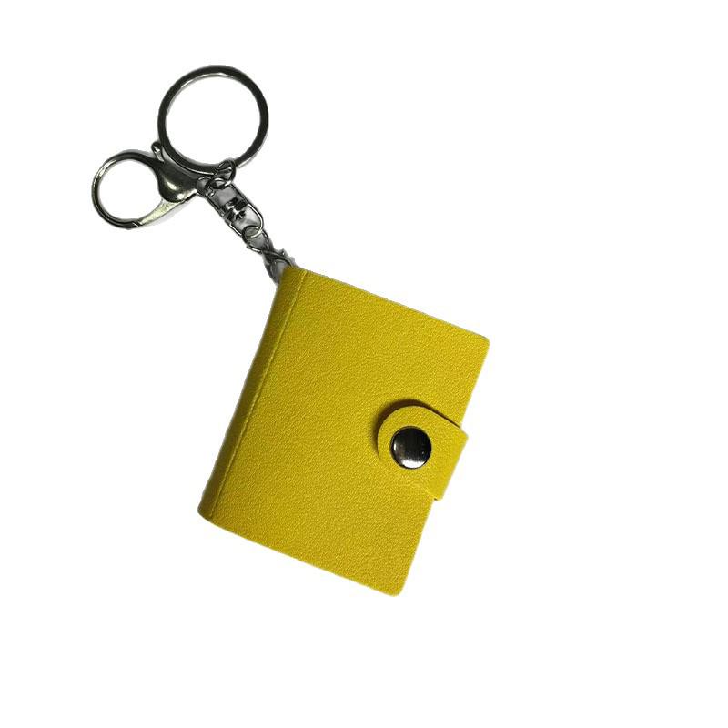 2" Leather Mini Photo Album Keychain for Photo Booth Strips, ID Photos & Child Growth