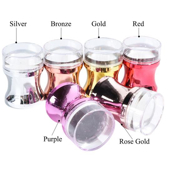 1 Set Nail Art Stamper, professionell, verschiedene Muster, hochwertige ABS-Nagel-Stempelplatten im neuen Stil für zu Hause