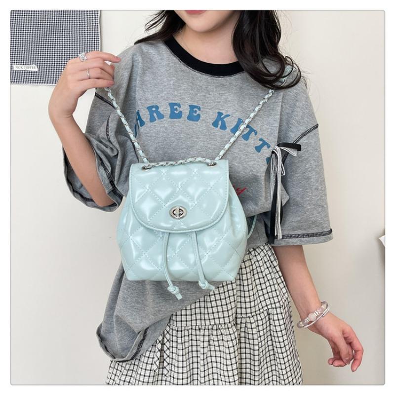 Rautenketten-Rucksack Damenmode Nischendesign Studenten-Schulranzen Freizeit-Trend Reiserucksack