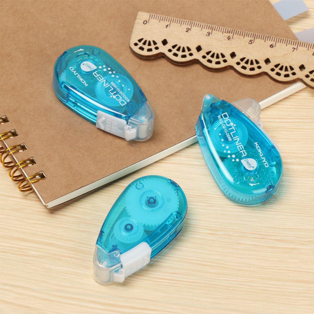 Decor Lovely Double Sided Adhesive Dots Stick Roller Glue Tape Dispenser Office Supplies