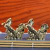 1Pc Exquisite Handcrafted Brass Horse Figurine Ancient Copper Color Ornament Copper Animal Sculpture Home Decor Crafts