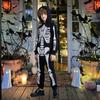 Kids Glowing Skeleton Costume Halloween Party Outfit With Breathable Polyester Breathable Cosplay Clothing for Kids