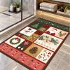 Christmas Theme Floor Carpet, Soft Area Rug, Xmas Indoor Home Holiday Decoration