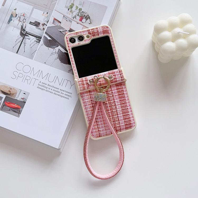 Luxury Shockproof Mobile Phone Cases with Lanyard for Z Flip7 Phone Compatible Folding Screen Protective Cover