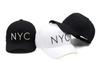Korean Fashion NYC Baseball Hat Casual UV Protection Cap Baseball Cap Unisex with Tag Large [Noname] K-POP [Free Size] [Adjustable] (White - Size)