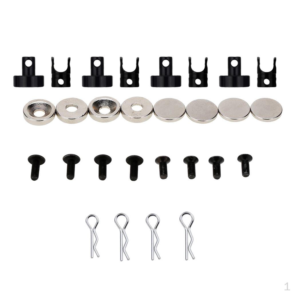 4 Pcs / Package Black Invisible RC Car Shell Column for Model