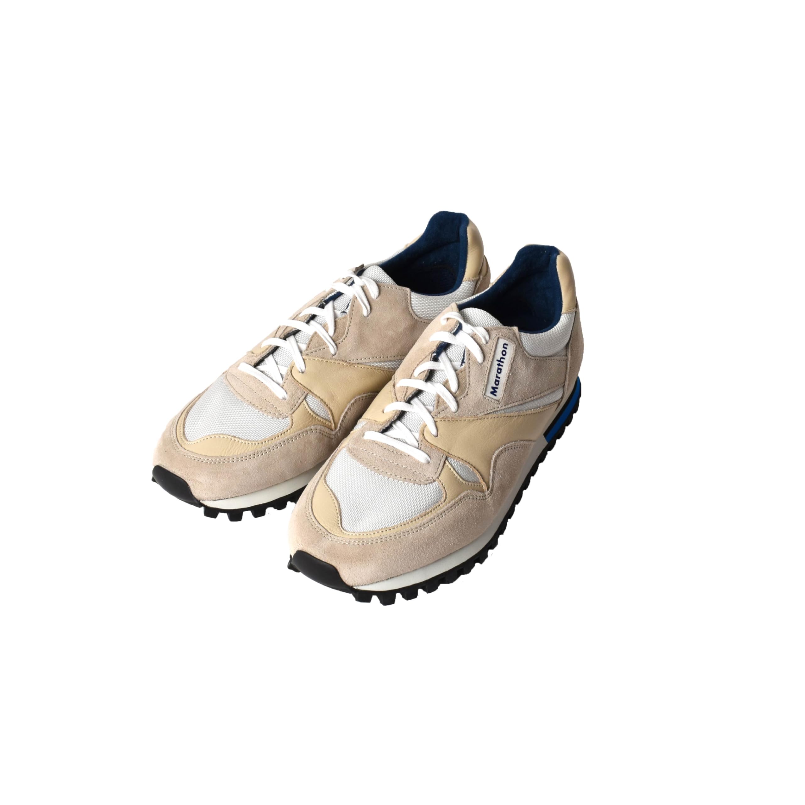 

Sneakers Marathon Sole Made in Slovakia Handmade Retro Military Shoes Suede Leather Nylon cm [ZDA] [2400FSL] White/Beige 24.0 cm~24.5