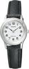 Women S Solar Tech Leather Watch Black Silver rS26 0033c