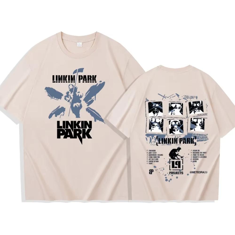2025 Sommar Ny Linkin-Park T-shirt Herr- och Dam Harajuku O-hals Sommar Casual Skjorta Gåvor Sportkläder Herrkläder
