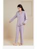 Women's Lyocell & Cotton Postpartum Pajama Set - Loose, Breathable Long Sleeve & Pants for Indoor/Outdoor Wear