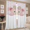 Set Of 2 Window Kitchen Curtains Living Room Door Curtain Shirley Mei Bedroom Decoration Partition Darkening For Area Made Polyester