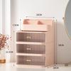 High-Capacity Cosmetic Storage Box: Dustproof Makeup and Skincare Organizer for Dormitory Dressing Table