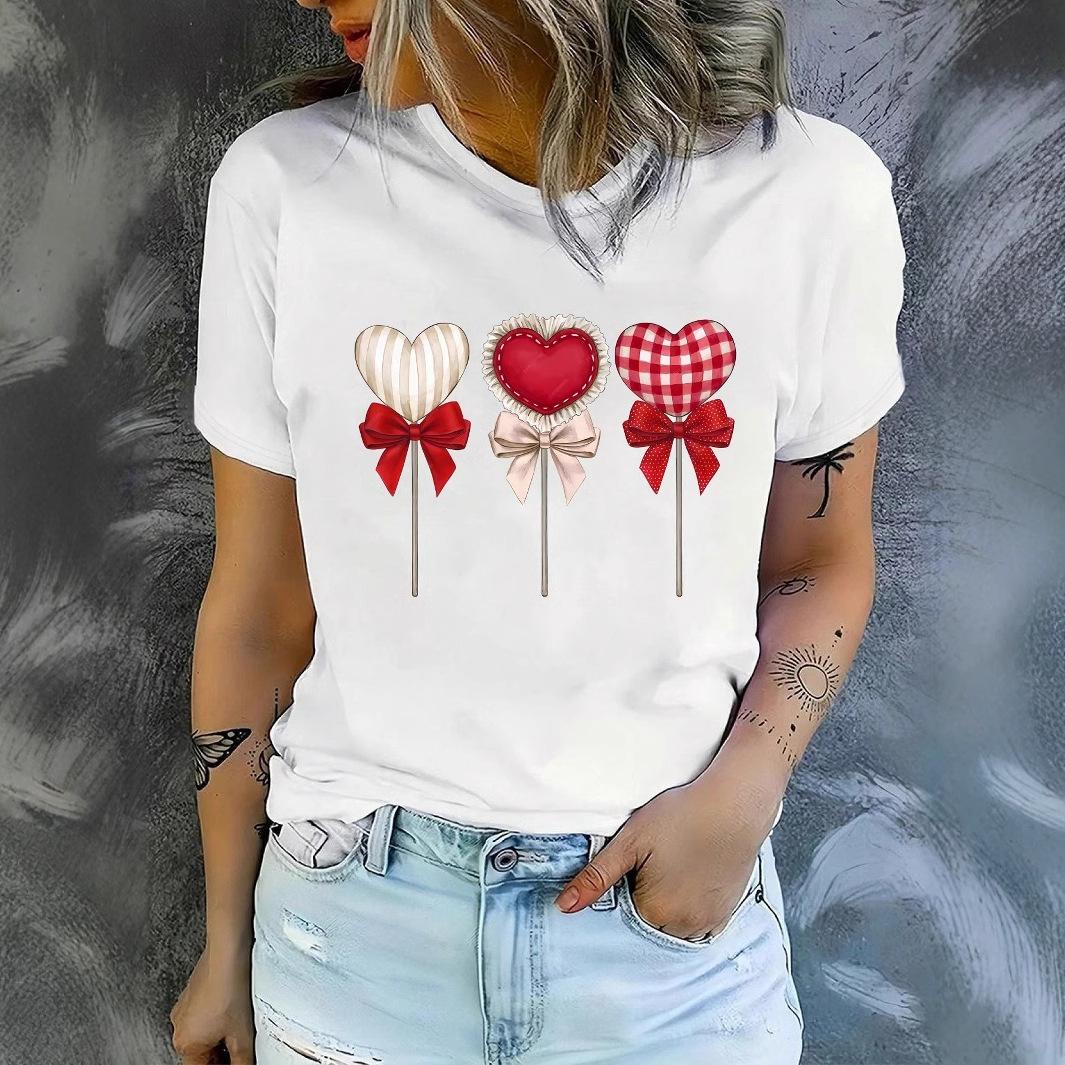 

Женская футболка свободного кроя с коротким рукавом и принтом фруктов манго и лимона 5XL