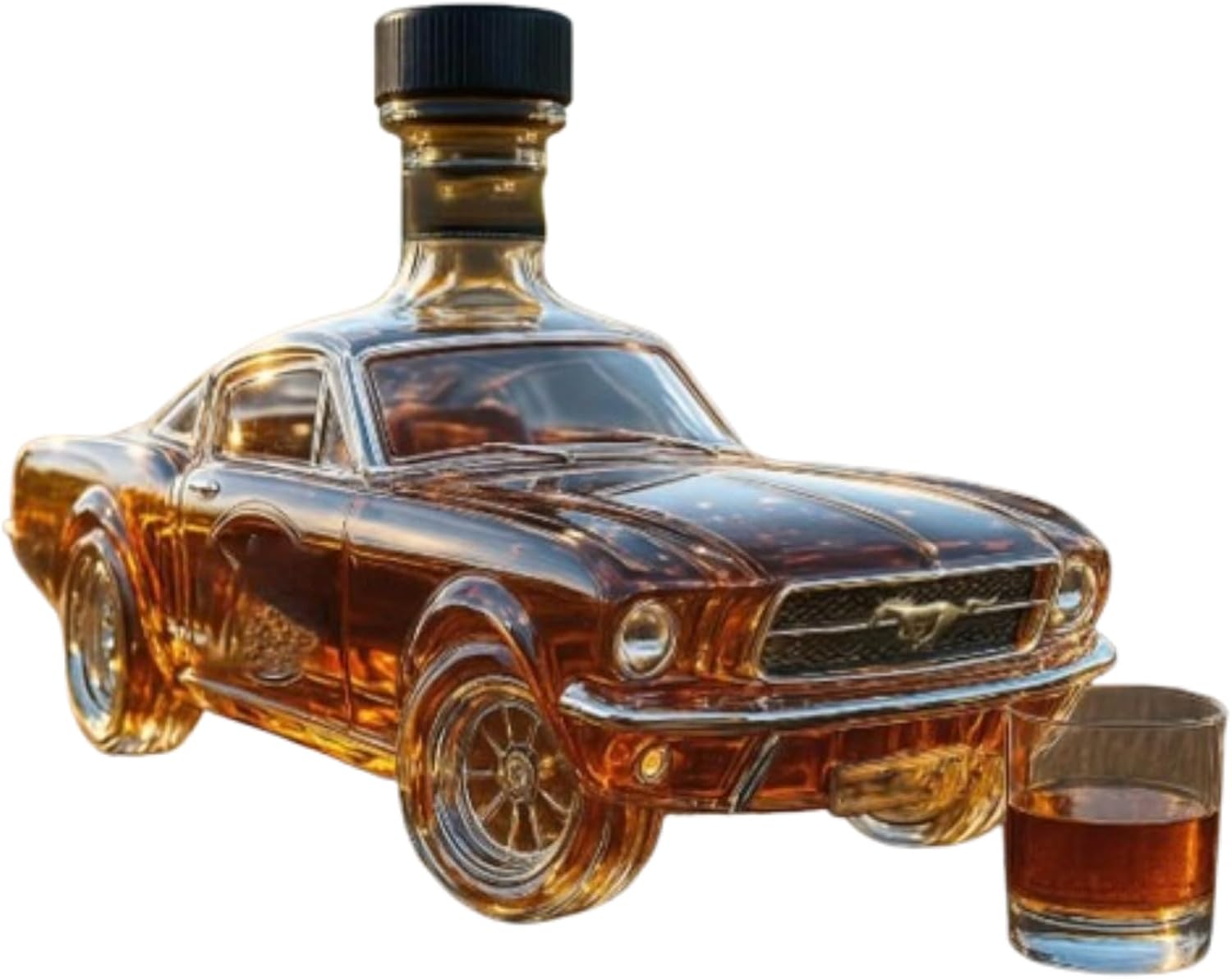 

Креативная стеклянная бутылка в форме автомобиля 300 мл – Уникальная декоративная банка для дома, бара, офиса | Забавная полимерная скульптура с пробкой, многофункциональный контейнер C