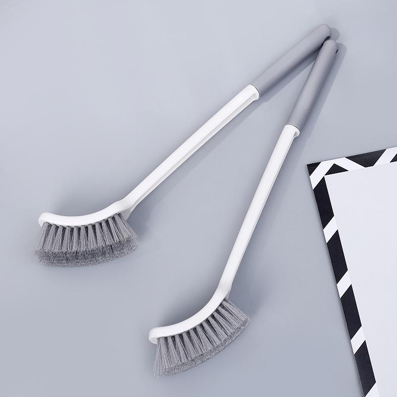 Wall-Mounted Soft Bristle Long-Handle Toilet Brush for Efficient Bathroom Cleaning