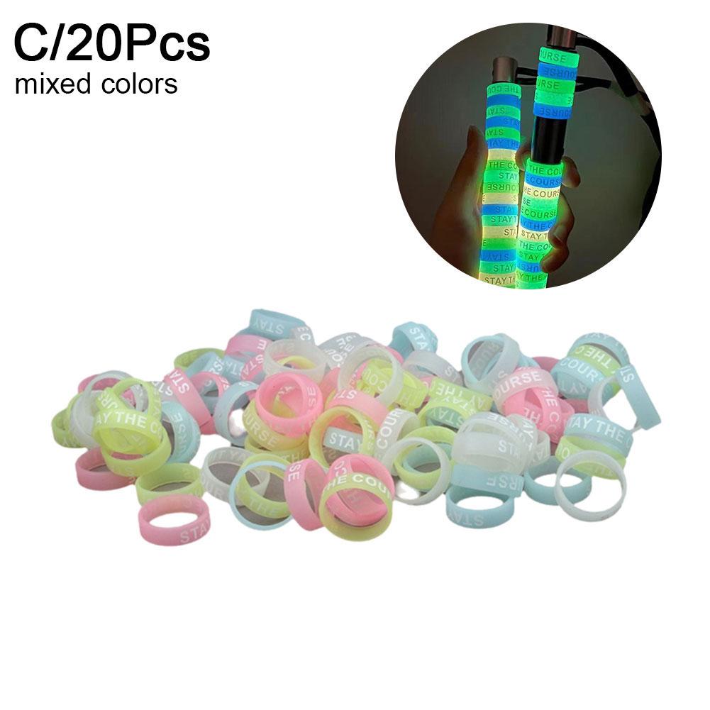 NEW 20/50Pcs Silicone Anti-skid Rod Ring Silicone Stopper Rubber Ring Fishing Rod Handle Protective Case Fishing Accessories