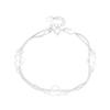 925 Silver Heart Chain Hand Bracelets Woman Wedding Ladies Vintage Luxury Designer Jewelry Accessories Argent 925