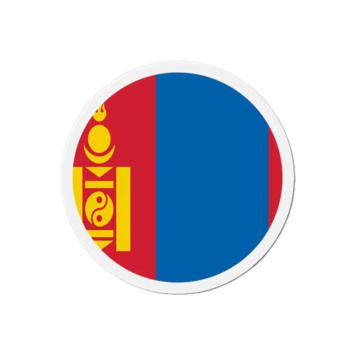 Aimant Rond - Mongolie - 9 Cm - 50 Pièces - Multicolore - Mixte