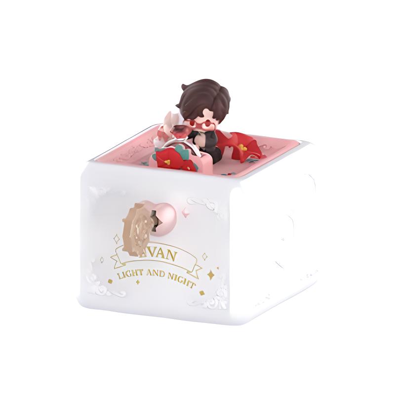 New POP MART X The Love Of Light And Night Flip Romantic, Ring Box, Collection Scenario Figure Trendy Figures 10.6cm PPMT-2408-0017